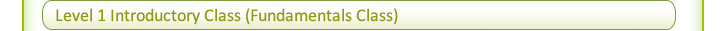 Level 1 Introductory Class (Fundamentals Class) 